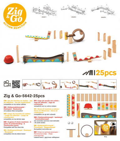 Zig & Go 25 piese - Set de constructie trasee [1]