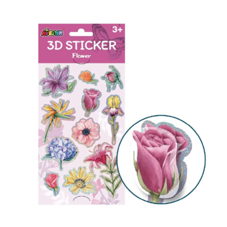 Noutati - Abtibilduri 3D - Flori, colectia Creatii Naturale