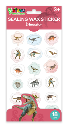 Noutati - Abtibilduri imitatie sigiliu - Dinozauri, colectia Creatii Naturale
