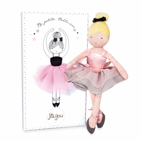 Noutati - Balerina Margo, 35 cm, material textil, roz