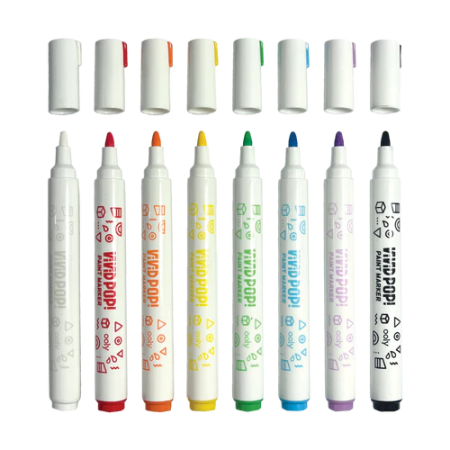 Carioci cu vopsea Vivid Pop! - set de 8, clasic [1]