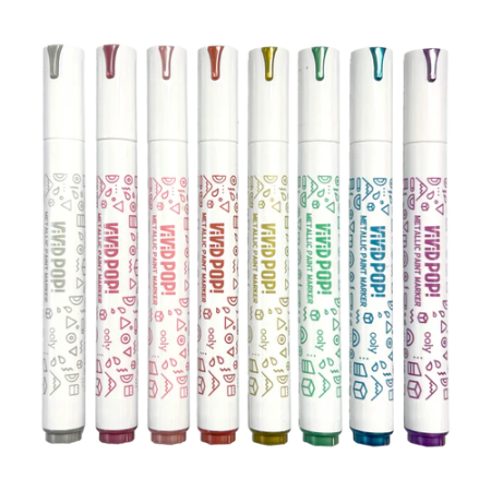 Carioci cu vopsea Vivid Pop! - set de 8, metalic [3]
