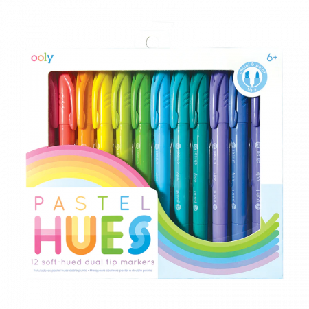8+ - Carioci duble pastelate - Set de 12