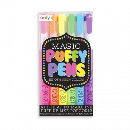 5-7 ani - Carioci magice cu efect 3D, Puffy Pens,