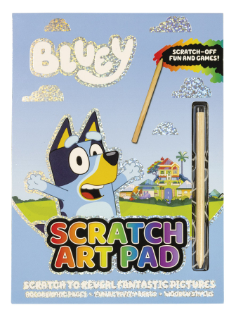 Noutati - Carnetel cu activitati creative, Bluey scratch art pad