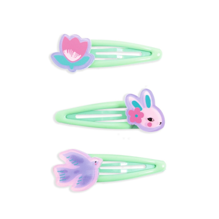 3-5 ani - Colectia Plume - 3 agrafe de par Eglantine, Djeco
