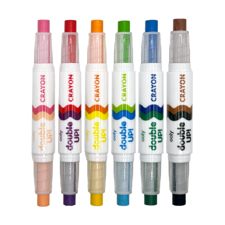 Creioane cerate duble, set de 6, Double up! , 12 culori [2]