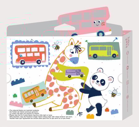 Creioane cerate interconectabile Block Crayons - Autobuz Scolar, Haku Yoka [3]