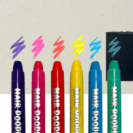 Creioane colorate pentru păr Hair Doodlers - set de 6 [5]