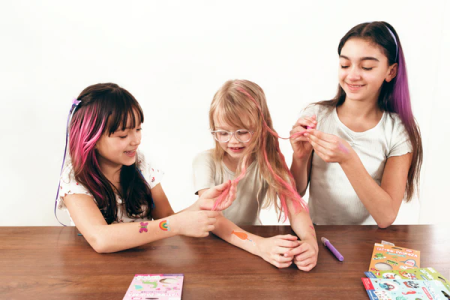 Creioane colorate pentru păr Hair Doodlers - set de 6 [3]