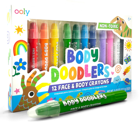 Creioane pictura pentru fata si piele, Body Doodlers, set de 12 [1]