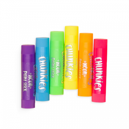 Creioane tempera solida Chunkies culori neon, 6 bucati [1]
