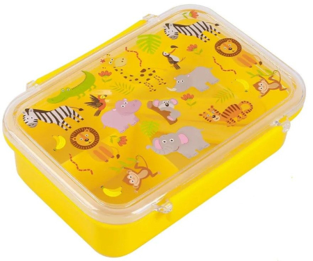 Noutati - Cutie pentru alimente cu separator si tacamuri, animale salbatice