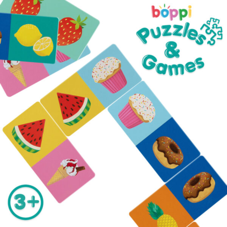 Domino cu Imagini Boppi, 28 piese, Alimente [1]