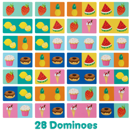 Domino cu Imagini Boppi, 28 piese, Alimente [3]