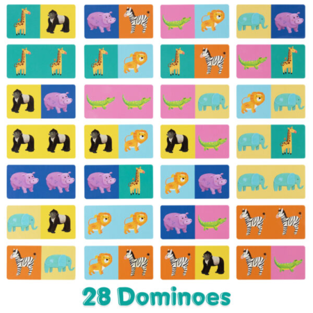 Domino cu Imagini Boppi, 28 piese, Animale salbatice [3]