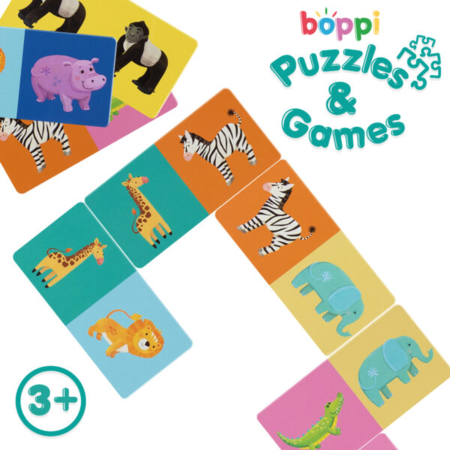 Domino cu Imagini Boppi, 28 piese, Animale salbatice [1]