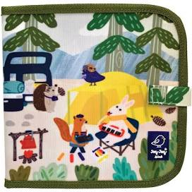 Jocuri creative - Doodle It & Go erasable book - Carte reutilizabilă pentru desen - Camping