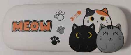 Noutati - Etui cu protectie pentru ochelari, cu deisgn pisicute