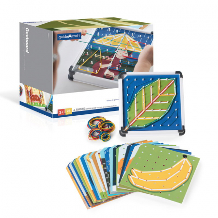 Jocuri educative - Geoboards set creativ cu elastice