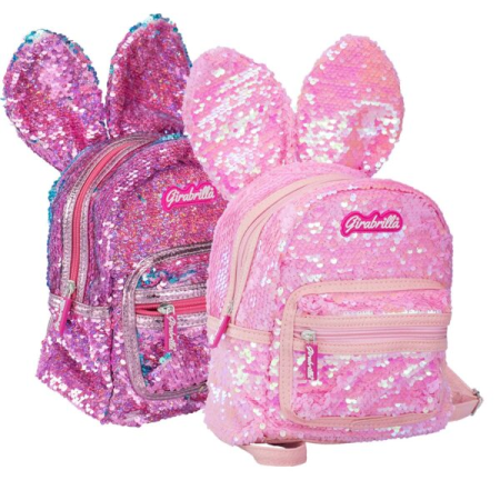 Ghiozdan Girabrilla Bunny – model Iepuraș cu paiete reversibile [6]