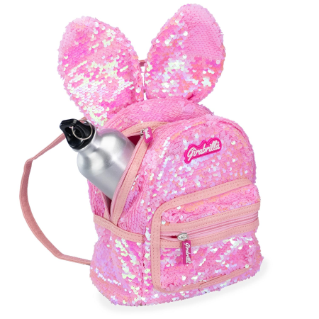 Ghiozdan Girabrilla Bunny – model Iepuraș cu paiete reversibile [2]