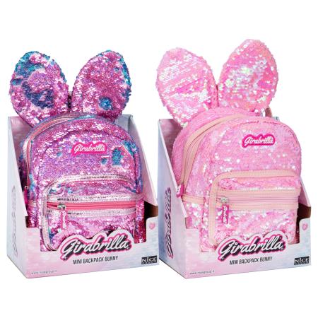 Ghiozdan Girabrilla Bunny – model Iepuraș cu paiete reversibile [5]
