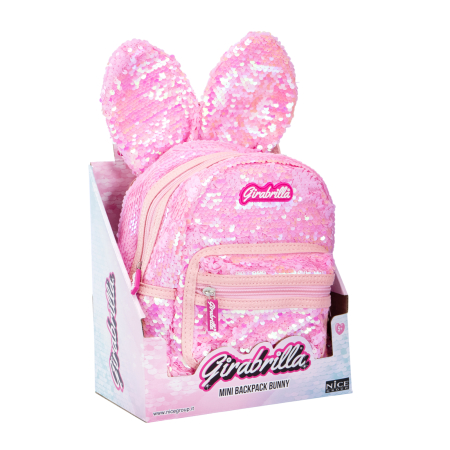 Reduceri - Ghiozdan Girabrilla Bunny – model Iepuraș cu paiete reversibile