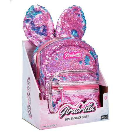 Reduceri - Ghiozdan Girabrilla Bunny – model Iepuraș cu paiete reversibile