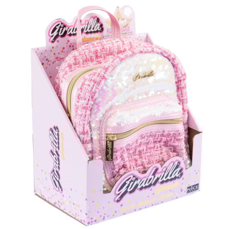 Reduceri - Ghiozdan Tweed Glamour Girabrilla – rucsac din material tweed cu paiete reversibile