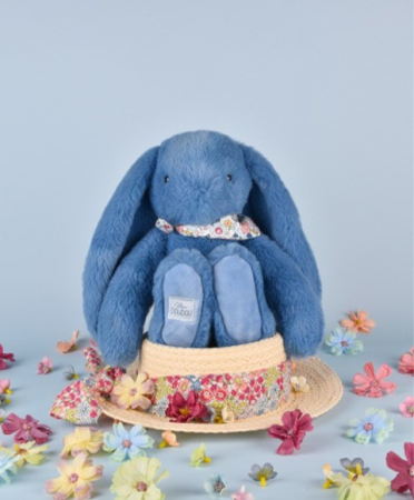 Iepuras Bleu Doudou® - jucarie de plus, 25 cm [4]