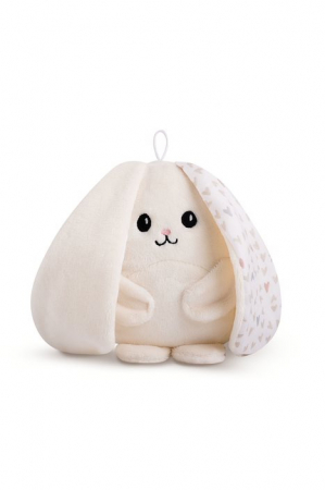 Varsta - Iepuras de plus myBunny, bej, cu sunete albe