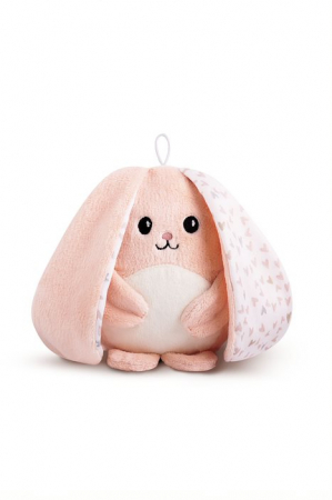 Varsta - Iepuras de plus myBunny, roz, cu sunete albe
