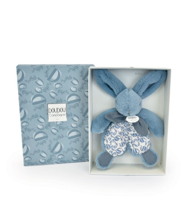 Reduceri - Iepuras Doudou® - jucarie de plus, 18 cm, albastru