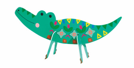 Joc creativ Stick'N'Play cu scene 3D si stickere repozitionabile - Animale Safari [7]
