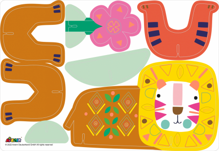 Joc creativ Stick'N'Play cu scene 3D si stickere repozitionabile - Animale Safari [6]