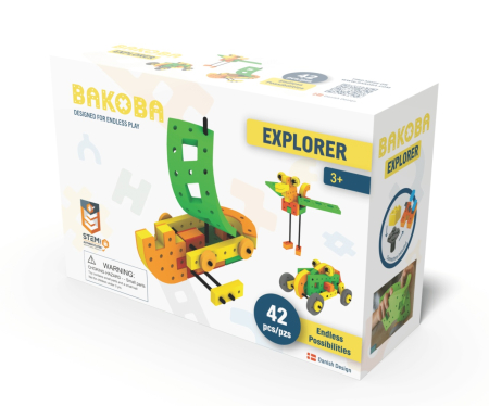 Noutati - Joc de construit cu blocuri Explorer, Bakoba