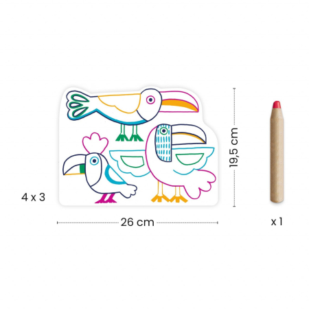Joc de desenat Familii de animale, Djeco [4]