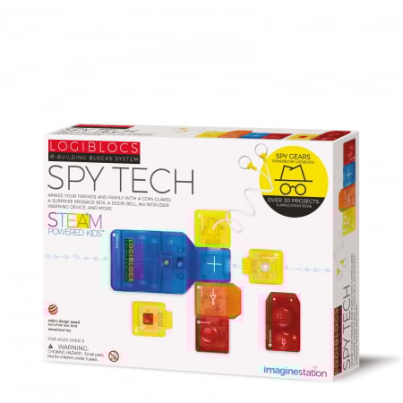 Jocuri de logică și de memorie - Joc electronic Logiblocs - set Spy Tech