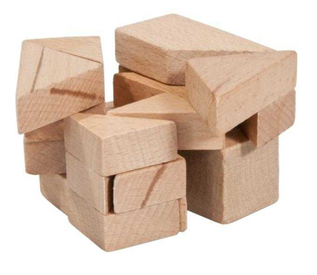 Joc logic IQ din lemn Tangram 3D [1]