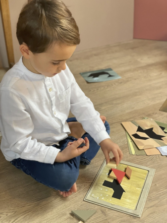 Joc magnetic Tangram, Egmont Toys [2]