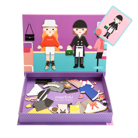 Joc puzzle magnetic de arta si asociere - Imbracaminte [2]