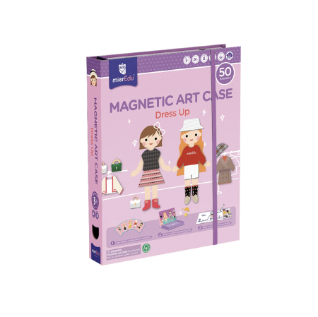Noutati - Joc puzzle magnetic de arta si asociere - Imbracaminte