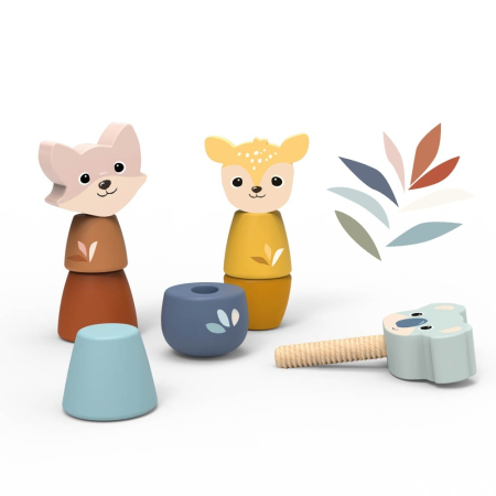 Copii mici - Jucarie interactiva animale cu surub, Speedy Monkey