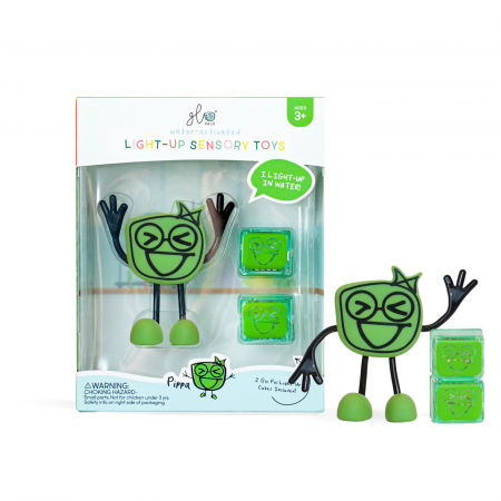 Varsta - Jucarie senzoriala luminoasa Pippa Glo Pal, verde
