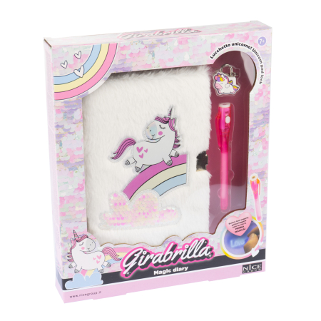Jurnal secret Girabrilla – Unicorn magic - pix cu cerneală invizibilă și lacăt [2]