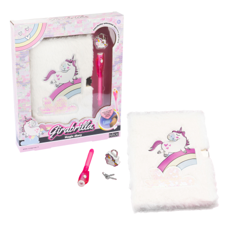 Jurnal secret Girabrilla – Unicorn magic - pix cu cerneală invizibilă și lacăt [1]