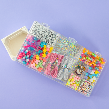 Kit creativ DIY - coliere și brățări cu mărgele, 500 piese, Perline ABC [1]