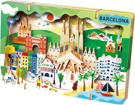 Kit DIY - Creaza Peisaj Urban 3D din lemn - Barcelona [2]