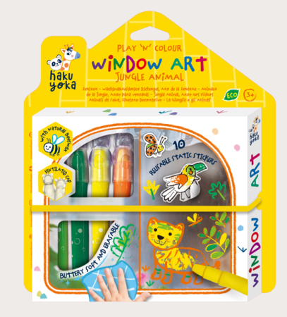 Noutati - Kit DIY decorare fereasta - Animale din Jungla